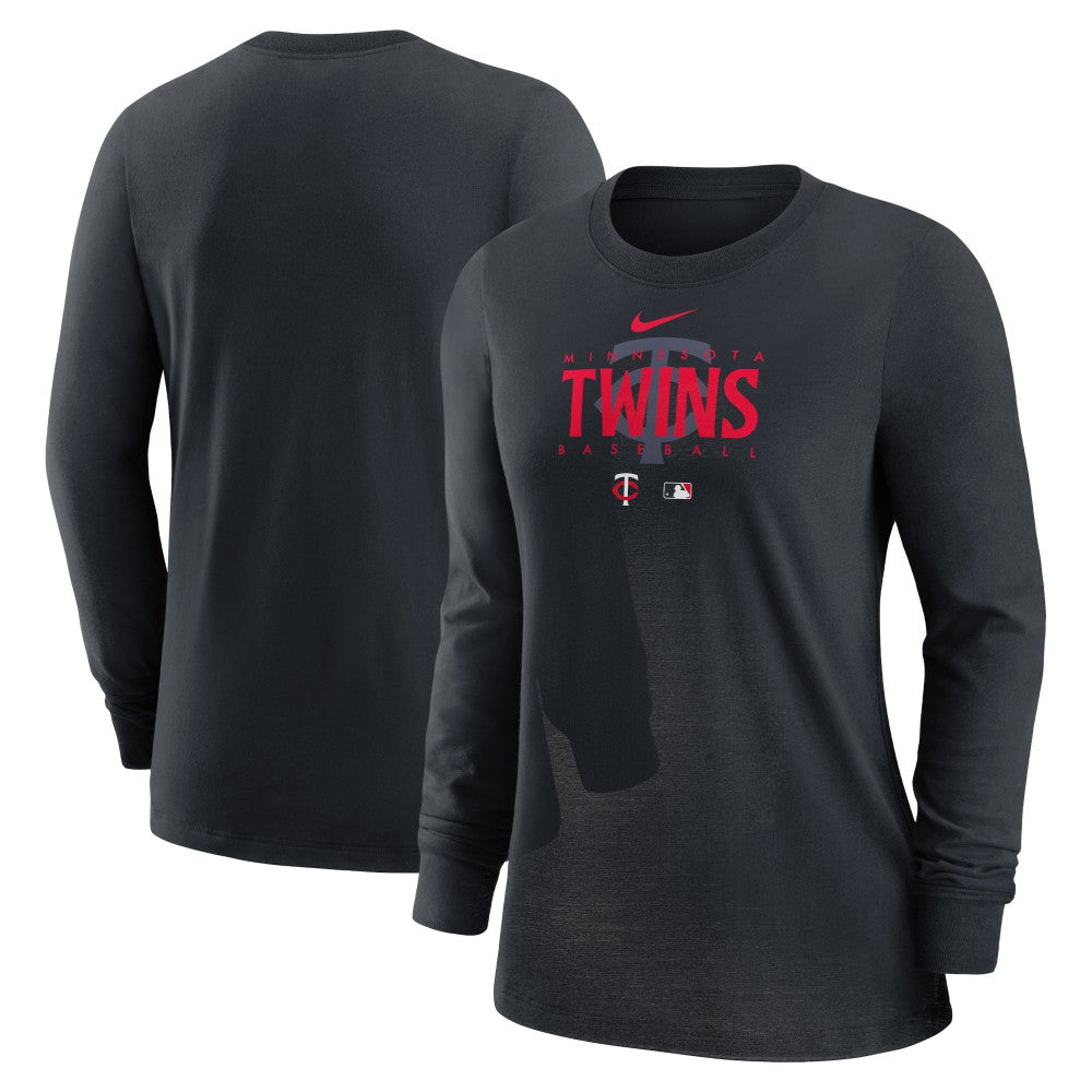 Minnesota Twins Nike Women's Authentic Collection Legend Performance Long Sleeve T-Shirt - T-shirts