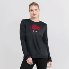 Minnesota Twins Nike Women's Authentic Collection Legend Performance Long Sleeve T-Shirt - T-shirts