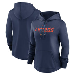 Houston Astros Nike Women's Authentic Collection Pregame Performance Pullover Hoodie - Navy Hoodies