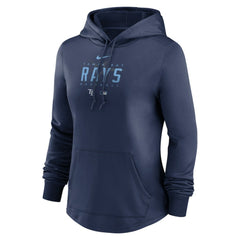 Tampa Bay Rays Nike Women's Authentic Collection Pregame Performance Pullover Hoodie - Navy Hoodies