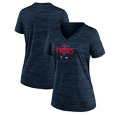Minnesota Twins Nike Women's Authentic Collection Velocity Practice Performance V-Neck T-Shirt - Navy T-shirts