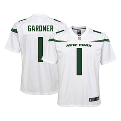 Ahmad Sauce Gardner New York Jets Youth Game Jersey - White Jerseys