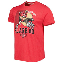 Jerry Rice San Francisco 49ers Homage Unisex Caricature Retired Player Tri-Blend T-Shirt - Scarlet T-shirts