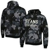 Tennessee Titans The Wild Collective Camo Pullover Hoodie - Black Hoodies