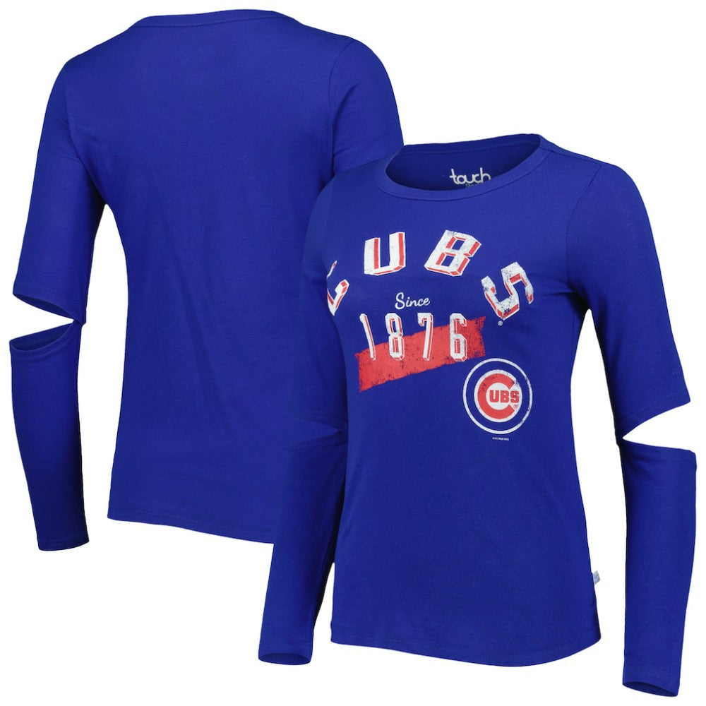 Chicago Cubs Touch Women's Formation Long Sleeve T-Shirt - Royal T-shirts