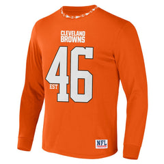 Cleveland Browns NFL x Staple Core Team Long Sleeve T-Shirt - Orange T-shirts