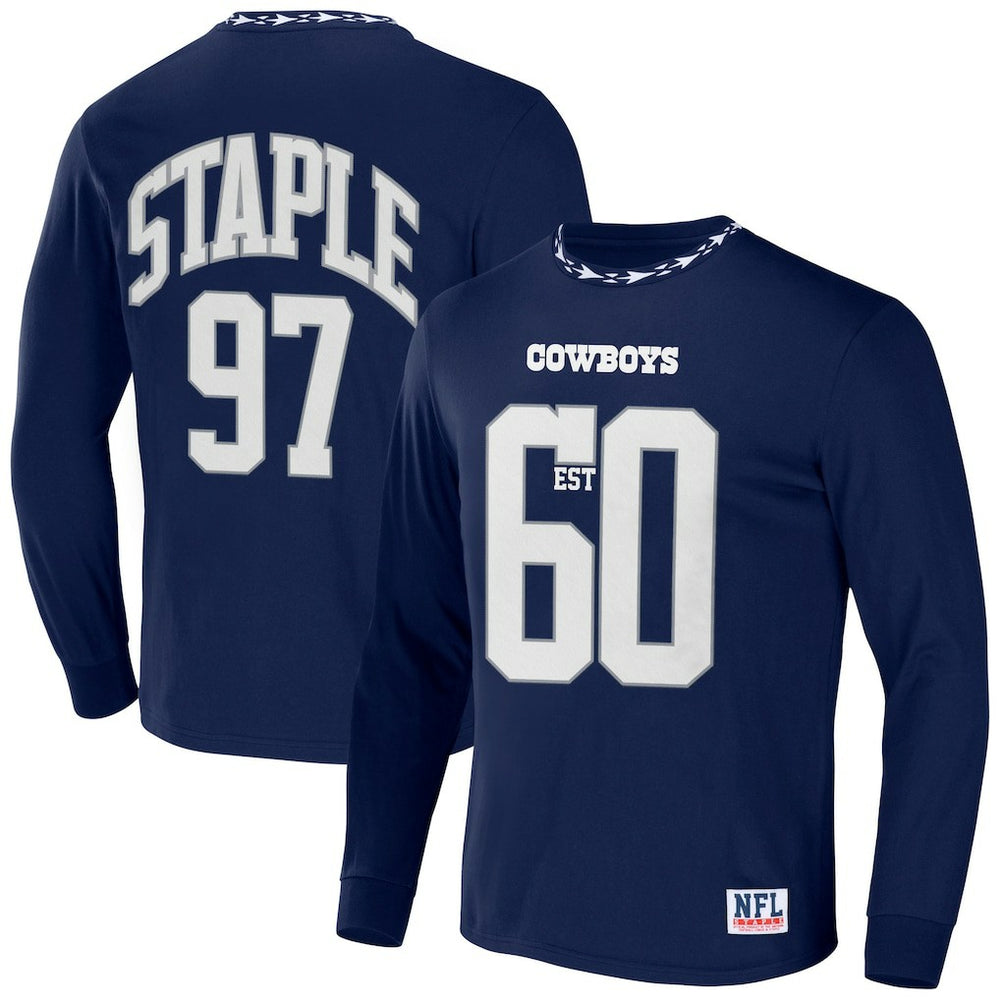 Dallas Cowboys NFL x Staple Core Team Long Sleeve T-Shirt - Navy T-shirts