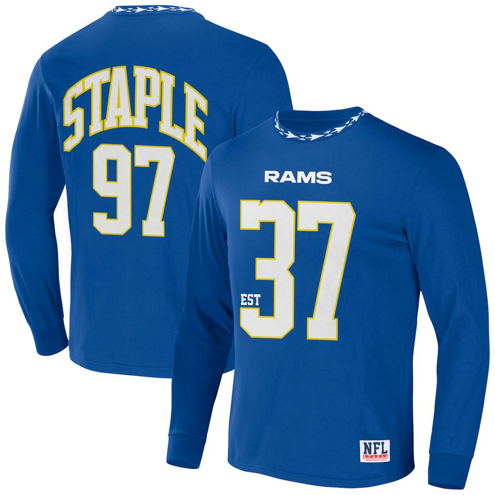 Los Angeles Rams NFL x Staple Core Team Long Sleeve T-Shirt - Royal T-shirts