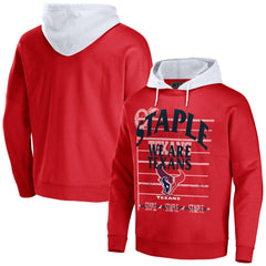 Houston Texans NFL x Staple Throwback Vintage Wash Pullover Hoodie - Navy Hoodies