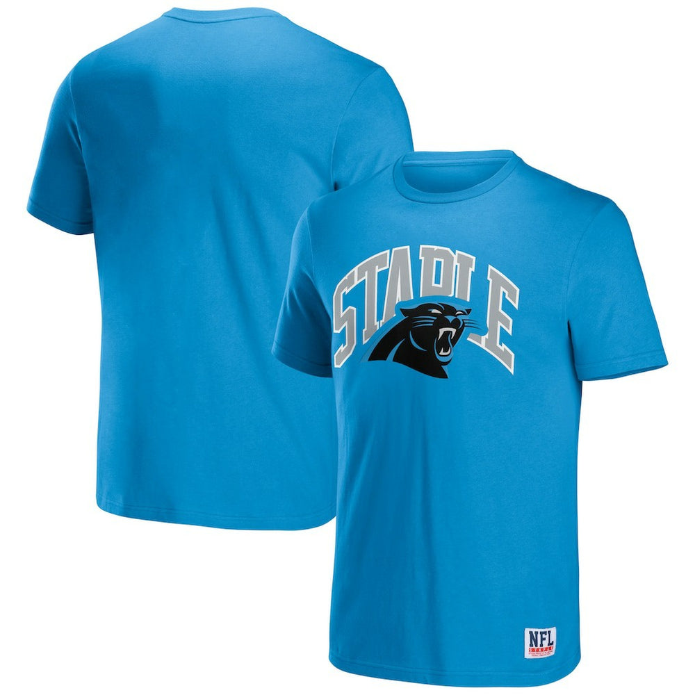 Carolina Panthers NFL x Staple Logo Lockup T-Shirt - Blue T-shirts