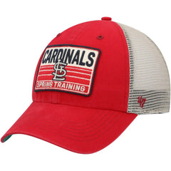 St. Louis Cardinals '47 Four Stroke Clean Up Trucker Snapback Hat - Red/Tan Hats