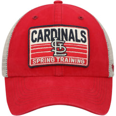 St. Louis Cardinals '47 Four Stroke Clean Up Trucker Snapback Hat - Red/Tan Hats