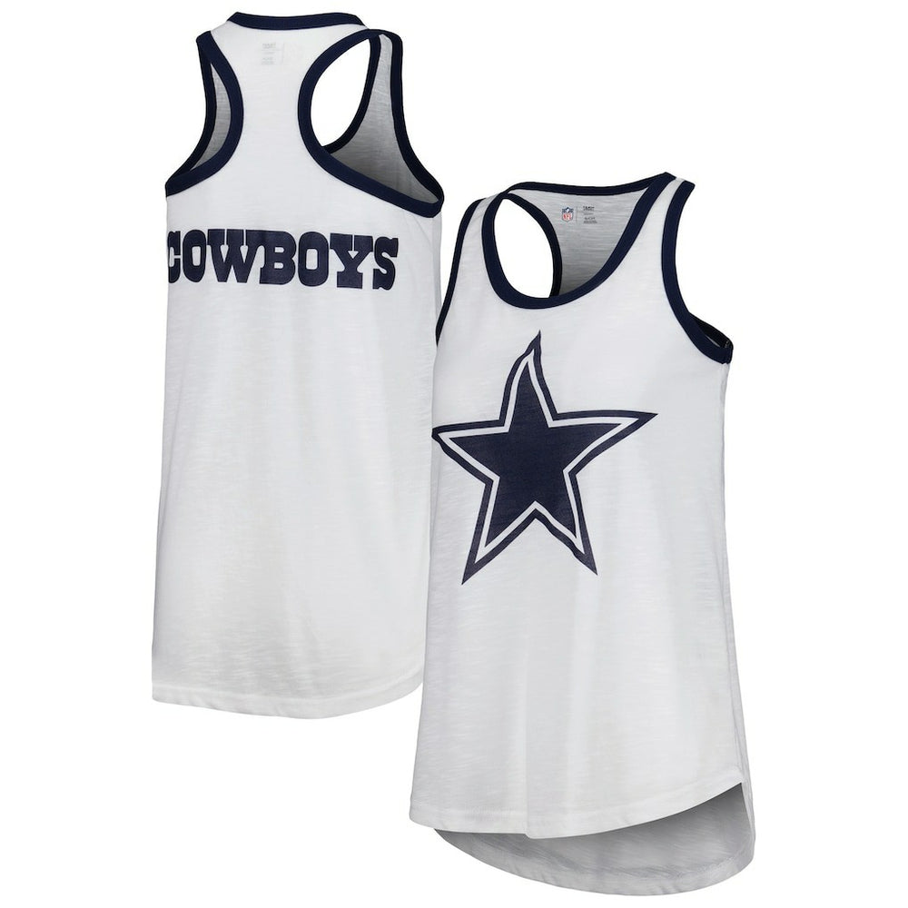 Dallas Cowboys G-III 4Her by Carl Banks Women's Tater Tank Top - White Tops