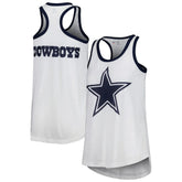 Dallas Cowboys G-III 4Her by Carl Banks Women's Tater Tank Top - White Tops