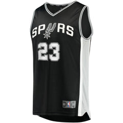 Zach Collins San Antonio Spurs Fast Break Replica Jersey Icon Edition Black - Fanatics