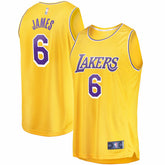 LeBron James Los Angeles Lakers 2021/22 Fast Break Replica Jersey Icon Edition Gold - Fanatics