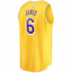 LeBron James Los Angeles Lakers 2021/22 Fast Break Replica Jersey Icon Edition Gold - Fanatics