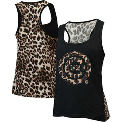 Chicago Cubs Majestic Threads Women's Leopard Tank Top - Black Tanks