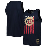 Chicago Cubs Mitchell & Ness Cooperstown Collection Stars and Stripes Tank Top - Navy Tanks