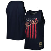 San Diego Padres Mitchell & Ness Cooperstown Collection Stars and Stripes Tank Top - Navy Tanks