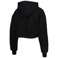 Arizona Cardinals The Wild Collective Women's Cropped Pullover Hoodie - Black Hoodies