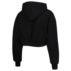 Baltimore Ravens The Wild Collective Women's Cropped Pullover Hoodie - Black Hoodies