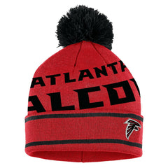 Atlanta Falcons WEAR by Erin Andrews Women's Double Jacquard Cuffed Knit Hat with Pom and Gloves Set - Red Hats