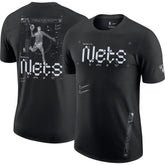 Brooklyn Nets Courtside Air Traffic Control Max90 T-Shirt Black - Nike