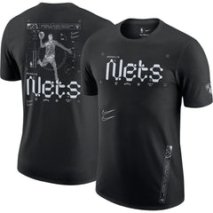 Brooklyn Nets Courtside Air Traffic Control Max90 T-Shirt Black - Nike