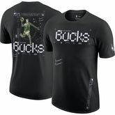 Milwaukee Bucks Courtside Air Traffic Control Max90 T-Shirt Black - Nike