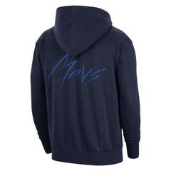 Dallas Mavericks Courtside Versus Flight Pullover Hoodie Heather Navy - Nike outlet