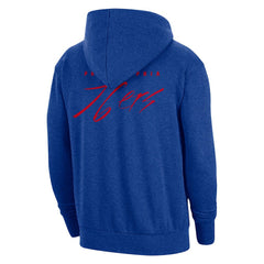 Philadelphia 76ers Courtside Versus Flight Pullover Hoodie Heather Royal - Nike