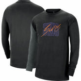 Phoenix Suns Courtside Versus Flight MAX90 Long Sleeve T-Shirt Black - Nike