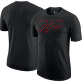 Philadelphia 76ers Courtside Versus Flight Max90 T-Shirt Heather Black - Nike