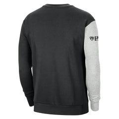 Brooklyn Nets Courtside Versus Force & Flight Pullover Sweatshirt Black/Heather Gray - Nike