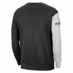Miami Heat Courtside Versus Force & Flight Pullover Sweatshirt Black/Heather Gray - Nike outlet