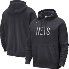 Brooklyn Nets Courtside Versus Stitch Split Pullover Hoodie Anthracite - Nike