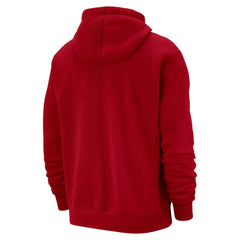 Philadelphia 76ers Courtside Versus Stitch Split Pullover Hoodie Red - Nike