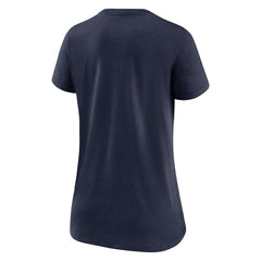New England Patriots Women's Hometown Collection Tri-Blend V-Neck T-Shirt - Navy T-shirts