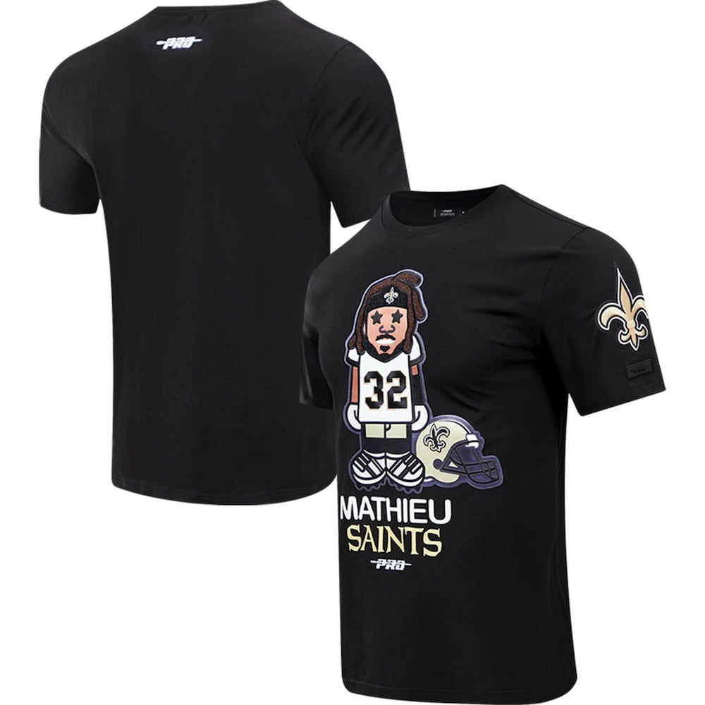 Tyrann Mathieu New Orleans Saints Pro Standard Player Avatar Graphic T-Shirt - Black T-shirts