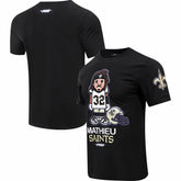 Tyrann Mathieu New Orleans Saints Pro Standard Player Avatar Graphic T-Shirt - Black T-shirts