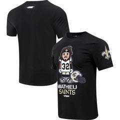 Tyrann Mathieu New Orleans Saints Pro Standard Player Avatar Graphic T-Shirt - Black T-shirts