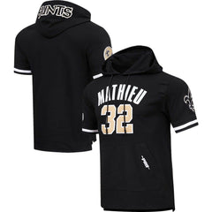 Tyrann Mathieu New Orleans Saints Pro Standard Player Name & Number Hoodie T-Shirt - Black Hoodies