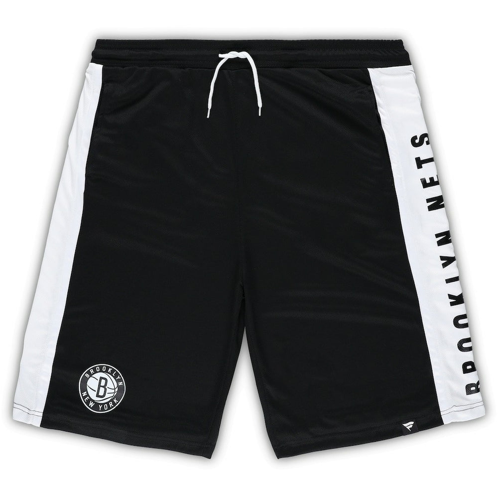 Brooklyn Nets Big & Tall Referee Iconic Mesh Shorts Black - Fanatics