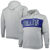 Dallas Mavericks Big & Tall Wordmark Pullover Hoodie Heather Gray - Fanatics outlet