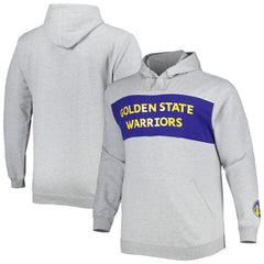 Golden State Warriors Big & Tall Wordmark Pullover Hoodie Heather Gray - Fanatics outlet