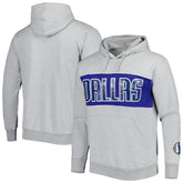 Dallas Mavericks Wordmark French Terry Pullover Hoodie Heather Gray - Fanatics