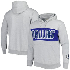 Dallas Mavericks Wordmark French Terry Pullover Hoodie Heather Gray - Fanatics