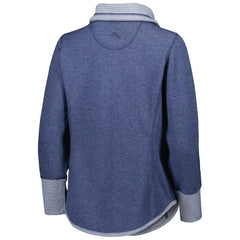 Dallas Cowboys Women's Sport Sun Fade Full-Zip Sweatshirt - Heathered Navy Sweatshirts