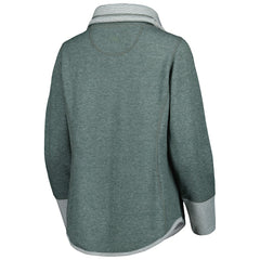 Green Bay Packers Women's Sport Sun Fade Full-Zip Sweatshirt - Heathered Green Sweatshirts